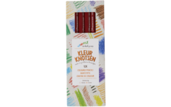 Kleurknotsen | de Rolf groep | 10 mm donkerrood, 12 stuks
