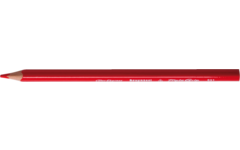 Kleurpotloden Bruynzeel driekantig rood, 12 stuks