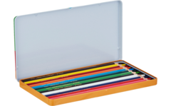 Kleurpotloden | de Rolf groep | assorti in blik, 12 stuks