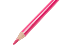 Kleurpotloden | de Rolf groep | driekantig roze, 12 stuks