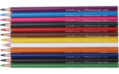 Kleurpotloden | de Rolf groep | driekantig  assorti, 12 stuks
