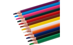 Kleurpotloden | de Rolf groep | driekantig  assorti, 12 stuks