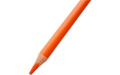 Kleurpotloden | de Rolf groep | driekantig oranje, 12 stuks