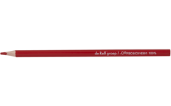Kleurpotloden | de Rolf groep | driekantig rood, 12 stuks