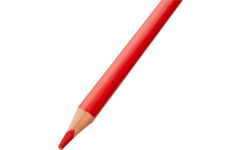 Kleurpotloden | de Rolf groep | driekantig rood, 12 stuks