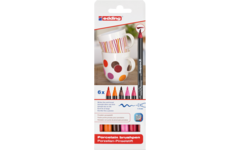 Porseleinstiften edding E4200 warme kleuren 1-4 mm, 6 stuks