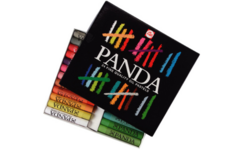 Panda oliepastels 24 stuks ass.