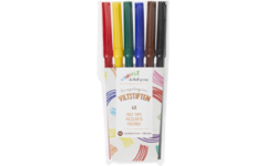 Viltstiften | de Rolf groep | basic 2 mm assorti, 6 stuks