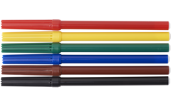 Viltstiften | de Rolf groep | basic 2 mm assorti, 6 stuks