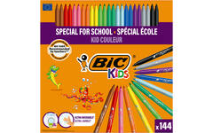 Viltstiften BIC kid couleur assorti, class pack 114 + 30 gratis