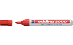 Permanent marker edding 3000 1,5-3 mm rood