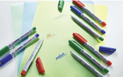 Overheadschrijver STABILO uitwisbaar ass. 4 stuks