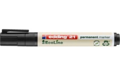 Permanent marker edding e-21 Ecoline zwart, 10 stuks