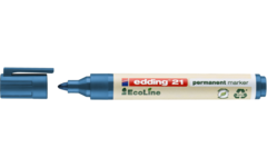 Permanent marker edding e-21 Ecoline blauw, 10 stuks