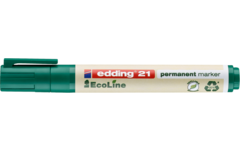 Permanent marker edding e-21 Ecoline groen, 10 stuks