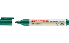 Permanent marker edding e-21 Ecoline groen, 10 stuks