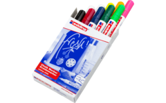 Krijtstift edding dun assorti, 10 stuks
