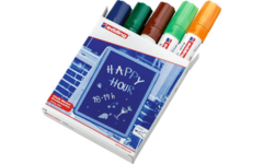 Krijtstift edding dik assorti set 2, 5 stuks