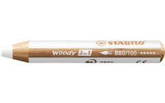 Waskrijt aquarel STABILO Woody 3-in-1 assorti classpack, 76 stuks incl. slijpers