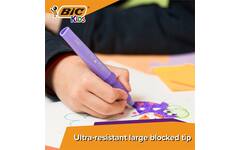 Viltstiften BIC kids comfort jumbo assorti, 12 stuks