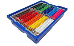 Kleurpotloden | de Rolf groep | zeskantig 7 mm assorti classpack, 288 stuks