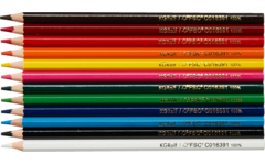 Kleurpotloden | de Rolf groep | zeskantig 7 mm assorti classpack, 288 stuks