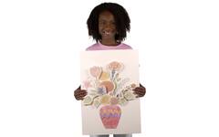 Patroonplaten botanische bloemen 16 x 27 cm, 14 stuks