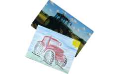 Patroonplaten voertuigen 16 x 27 cm, 14 stuks