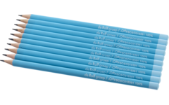 Schrijfpotloden | de Rolf groep | HB driekantig blauw, 72 stuks
