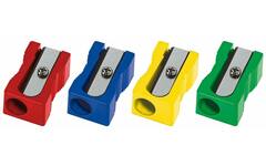Puntenslijper enkel plastic assorti kleuren
