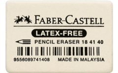 Gum Faber-Castell natuurrubber 34x26x8mm, 40 stuks