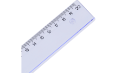 Liniaal plastic 20 cm, 20 stuks