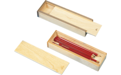 Potloodkistje met schuifdeksel formaat 22 x 7 x 3,5 cm