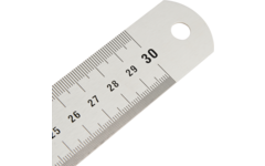 Liniaal roestvrijstaal, 30 cm