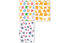 Tekenschriften blanco, sterren, 21 x 29,7 cm (A4), 120 gr (25 stuks)