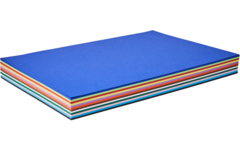 Tekenpapier A3, assorti in 12 kleuren 240 vel, 120 grs.
