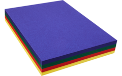 Tekenpapier A4, 4 kleuren 240 vel, 120 grs.