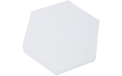 Tekenpapier zeshoek 20 cm wit 250 vel, 120 grs.