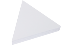 Tekenpapier driehoek 20 cm wit 250 vel, 120 grs.