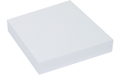 Tekenpapier vierkant 20 cm wit 250 vel, 120 grs.