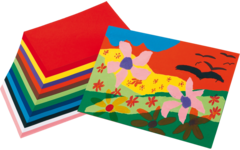 Tekenpapier Maskarade 23x33 cm 12 kleuren ass. 480 vel, 120 grs.