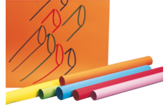 Tekenpapier 45 x 64 cm 10 kleuren 100 vel, 80 grs.