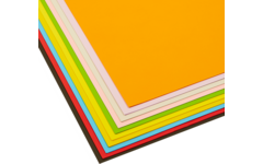 Tekenpapier 45 x 64 cm 10 kleuren 100 vel, 80 grs.