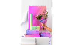 Zijdevloeipapier 50x70cm regenboog, 30 vel