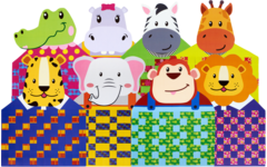 Weefmat Afrikaanse dieren, 24 stuks