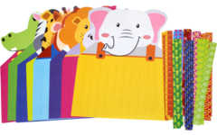 Weefmat Afrikaanse dieren, 24 stuks