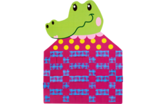 Weefmat Afrikaanse dieren, 24 stuks