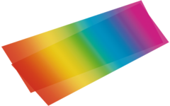 Lampionpapier regenboogkleuren 25 vel, 22 x 51 cm