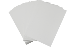 Prikkarton 16 x 25 cm 100 vel wit 250 grs.
