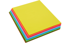 Knippapier 50 x 65 cm, 90 vel in 10 kleuren, 60 grs.